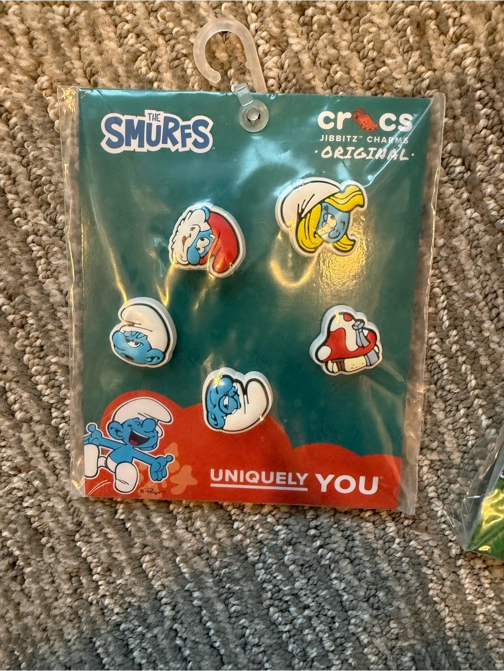 Crocs Jibbitz The Smurfs 5 Pack Shoe Charms New Sealed Papa Smurf Smurfette NWT